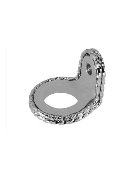 Spring Fork Twisted Ring 1 Inch 90 Degrees Chrome.